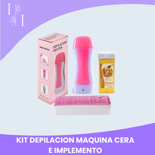 KIT DEPILACION MAQUINA CERA E IMPLEMENTO